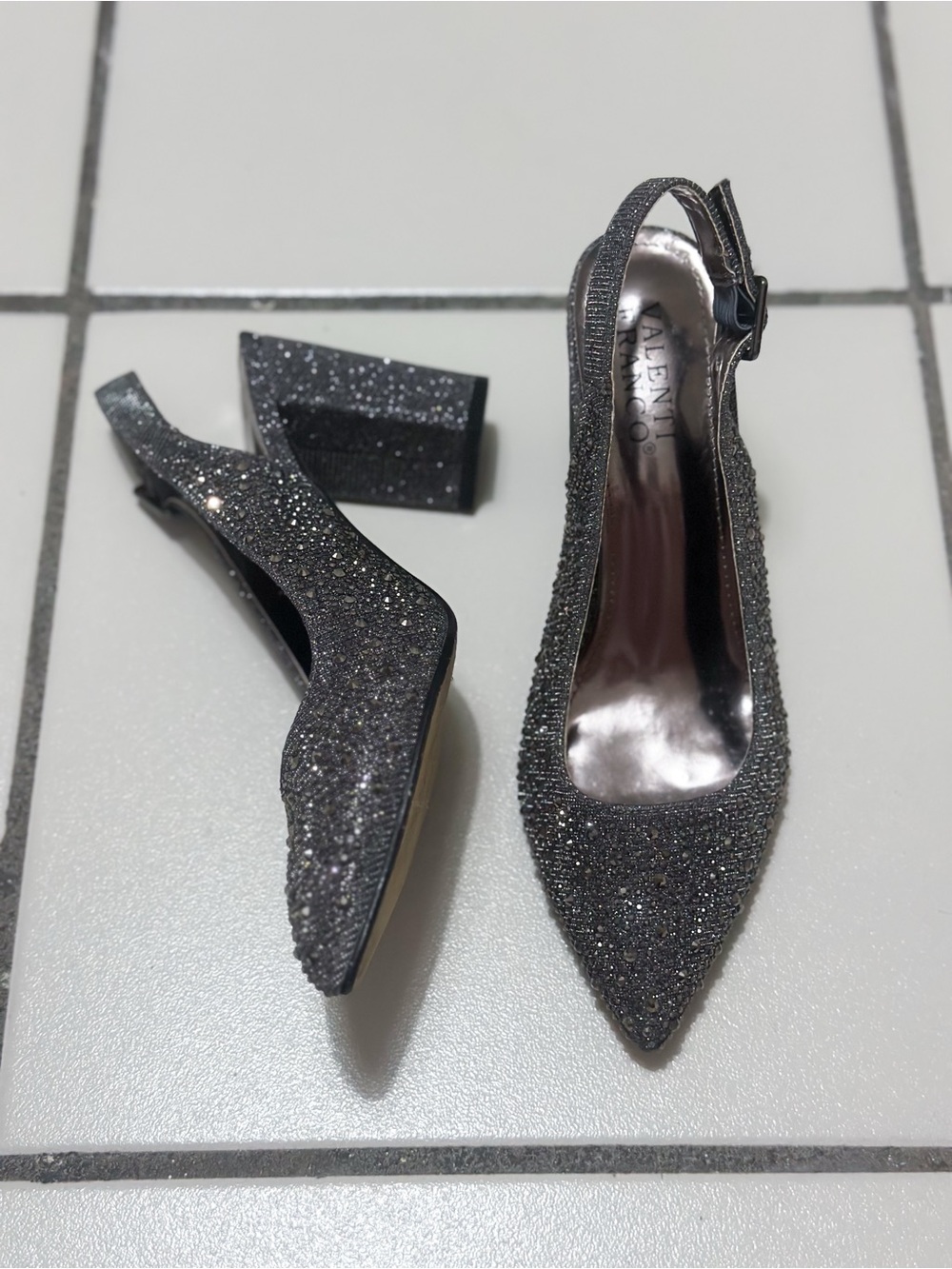 Valenti Franco Rhinestone Pumps